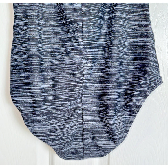 Speedo Size 12 Black & White Tank Swimsuit One Piece Athletic Recreation - Picture 7 of 9